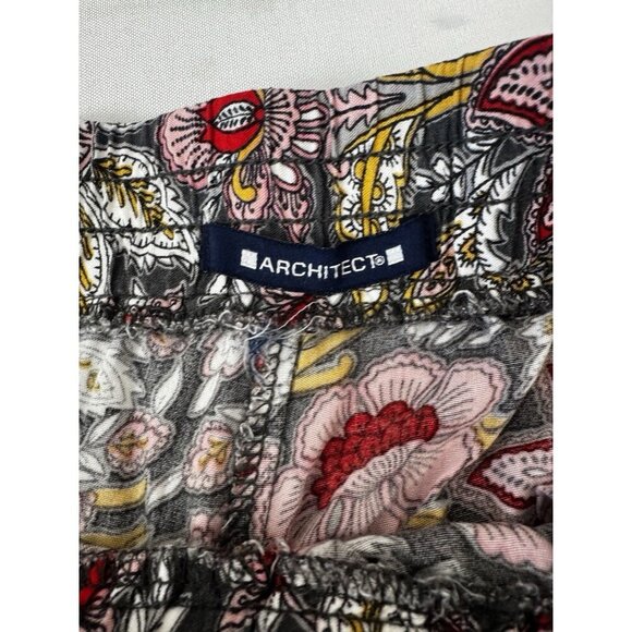 Boho Lagenlook 2X Wide Leg Lotus Paisley Floral Pants Artsy Festival Concert Fit - Picture 6 of 8